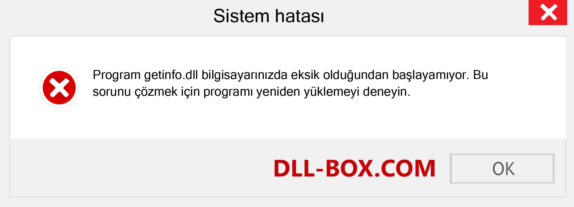 getinfo.dll dosyası eksik mi? Windows 7, 8, 10 için İndirin - Windows'ta getinfo dll Eksik Hatasını Düzeltin, fotoğraflar, resimler